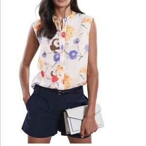 NEW  - Reiss  Sleeves-less Top-  Silk size small